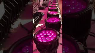 18x10w led par light testing before shipping to France stagelighting claypaky eventlighting [upl. by Enala]