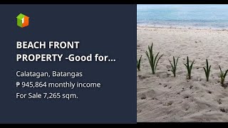 BEACH FRONT PROPERTY Good for resort development Calatagan Batangas [upl. by Adelric992]