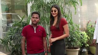 Pooja Hegde Spotted At Dubbing Studio In Mumbai  Paparazzi [upl. by Giarla295]