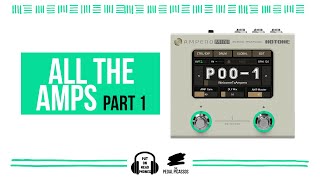 Hotone Ampero Mini All the amps part 1 [upl. by Photina]