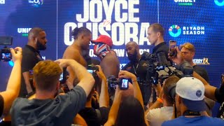 JOYCE VS CHISORA FULL WEIGH IN HD 720p [upl. by Konstanze289]