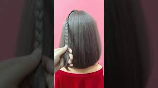 back to school hairstyles  easy hairstyleBeautiful and simple hairstyle for short hair [upl. by Aiynot611]