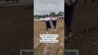 Rentrée scolaire au lycée Julien MBOUROU à Omboue 3 [upl. by Sanoy]