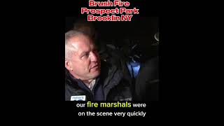 🚒 🔥 BRUSH FIRE  on PROSPECT PARK  Brooklin  NY fire marshals nyc prospectpark brushfire [upl. by Rubin391]