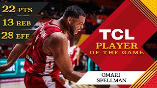 Omari Spellman 22 PTS  TCL Player Of The Game  ANG vs LBN  FIBA OQT 2024 Spain [upl. by Orestes]