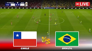 🔴CHILE vs BRAZIL  FIFA World Cup 2026 Qualifiers  Full Match  PES Game Simulation [upl. by Thapa]