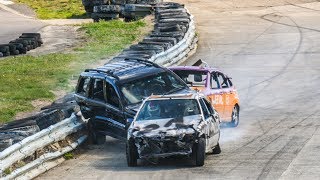 Banger Racing Angmering Raceway  CB Contact  8th September 2019 [upl. by Nabatse381]