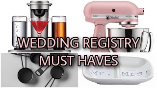 WEDDING REGISTRY MUST HAVES  ESSENTIALS for new homeowners [upl. by Nehtan473]