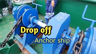 drop off anchor tugboat Nusantara 300J1 [upl. by Ahsielat]