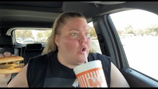 Trying the new Chilli Cheese Burger from Whataburger [upl. by Alvy]