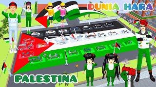 Yuta Bantu Tentara Palestina 🇵🇸 Usir Tentara Jahat Kumpul Mobil Sesuai Warna Bendera  Sakura [upl. by Einafit103]