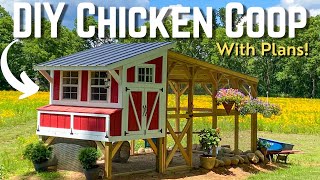 Ultimate Backyard Chicken Coop Build  How To DIY [upl. by Rivy59]