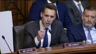 quotIts A Moral Questionquot Hawley Grills Nominee For Dodging Questions About Israel [upl. by Daphne]