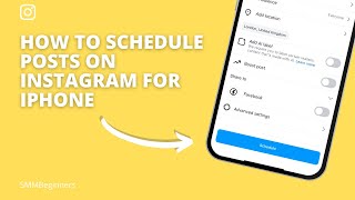 How to Schedule Posts on Instagram for iPhone [upl. by Imiaj]