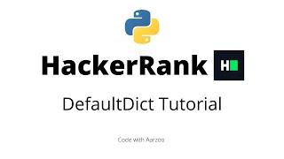 DefaultDict Tutorial  HackerRank Solution [upl. by Prescott]