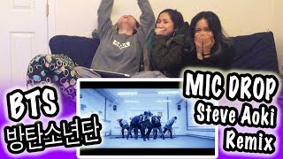 KPOP REACTION BTS 방탄소년단  MIC DROP STEVE AOKI REMIX [upl. by Trenton517]