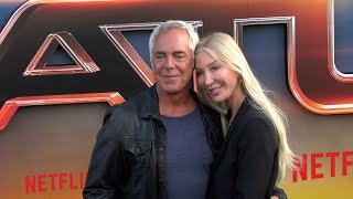 Titus Welliver and Samantha Edge attend Netflixs quotAtlasquot Los Angeles premiere black carpet [upl. by Smailliw]