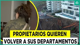 “Queremos volver ahora ya” Vecinos de edificio Miramar ingresan a sus departamentos [upl. by Icul]