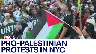 ProPalestinian protests in NYC [upl. by Fredrick43]