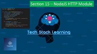 Nodejs  Section 15 Node HTTP Module  NodeJS Beginners  Simple Tutorials  Easy Learning [upl. by Sera]