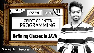 Defining Classes JAVA in Tamil  Object Oriented Programming in Tamil  Unit 1 CS3391 in Tamil [upl. by Tomasine715]