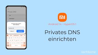 Privates DNS einrichten  Xiaomi Android 14  HyperOS 1 [upl. by Artened655]