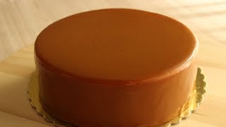 Зеркальная Карамельная Глазурь  Karamelli Parlak Sosu Glaze  Caramel Mirror Glaze Recipe [upl. by Wendalyn]