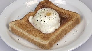 NO Fail Microwave Perfect Poached Egg Recipe [upl. by Shifrah]