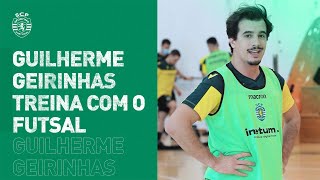 GUILHERME GEIRINHAS TREINA COM O FUTSAL [upl. by Anerys211]