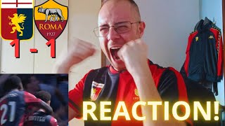 ESPLOSIONE FINALE💣 GENOA  ROMA 11 LIVE REACTION KONI 🚀 [upl. by Ogram]