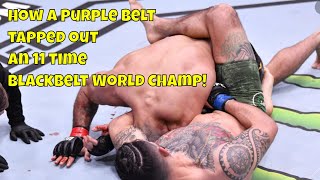 Learn How A Purple Belt Tapped Out 11 Time World BJJ Champ Rodolfo Vieira With This Simple Choke [upl. by Raynell950]