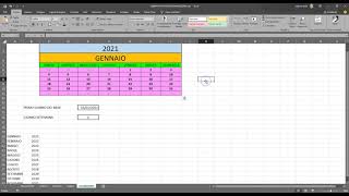 CALENDARIO AUTOMATICO CON EXCEL [upl. by Nive]