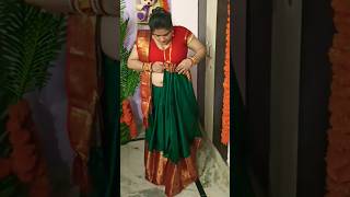 New Style Saree draping karwachothspecialsaree saree sareewearing beautywithrashmi [upl. by Yelyak5]