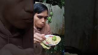 Makan mie instan dengan mangga muda mukbang food asmr [upl. by Casady]