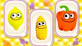 Baby Learn Colors Game  Baby Play Puzzles And Learn Fruits Vegetables With Funny Food 2 [upl. by Zora60]