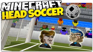 Minecraft  GOOOAAAAAALL  Head Soccer Minecraft Custom Map [upl. by Hasila682]