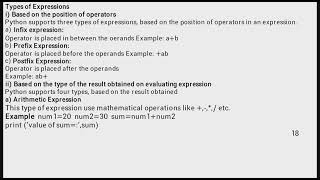 Python Expressions [upl. by Lipfert]