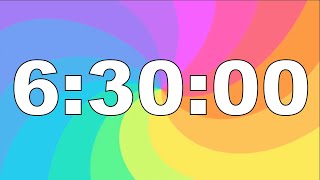 Minuteur 6h30min MOOD LIGHTAlame🚨 Compte à Rebours 6 Heures 30 Minutes Minuterie Décompte 6h30 [upl. by Akenor110]