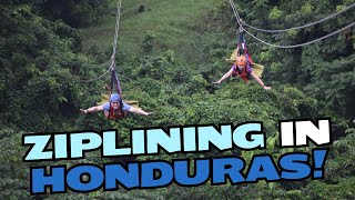 WONDER OF THE SEAS ZIPLINING IN HONDURAS [upl. by Franci]