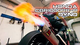 Honda CBR1000RRR Fireblade SP DYNO BT Moto Flash vs Stock Tuning [upl. by Ayinat]