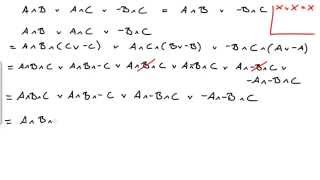 Boolsche Algebra Lösung Aufg 1 [upl. by Marabelle472]