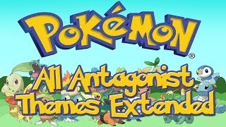 Pokémon  All Antagonist Battle Themes Extended Until X amp Y Bosses Leaders [upl. by Loni582]