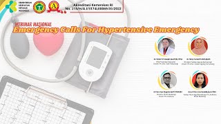 Webinar EMERGENCY CALLS FOR HYPERTENSIVE EMERGENCY [upl. by Narad797]