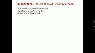 Fredricksons classification of hyperlipidemias [upl. by Ritter]