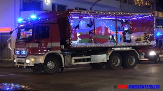 Christmas Fire Truck Tour 2020 der Freiwilligen Feuerwehr Kelkheim [upl. by Vito]