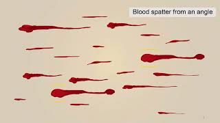 Forensic Science  323 Blood Spatter Analysis Lord Lucan Case [upl. by Furtek]