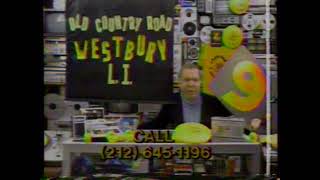 1980 Crazy Eddie quotThere are 9 super storesquot TV Commercial [upl. by Yeliac]