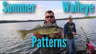 Summer Walleye Fishing  Hayward Wisconsin [upl. by Derick106]