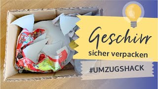 Geschirr sicher verpacken  Umzug Tipps  muvora 2019 [upl. by Eiuqram]