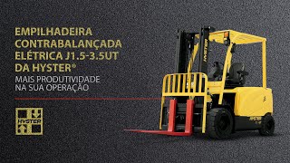 Empilhadeira Contrabalançada Elétrica J1535UT da Hyster®​ [upl. by Barde]